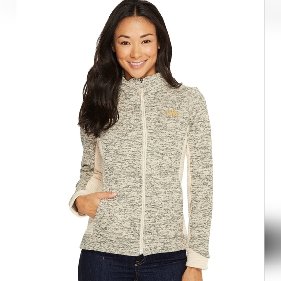 Women's The North Face Indi 2 Jacket Heathered Biscotti Tan Size Medium - Picture 1 of 15